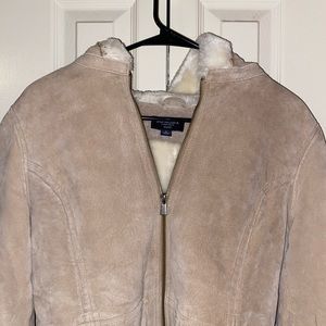 Tan and Cream Faux Fur - Size S